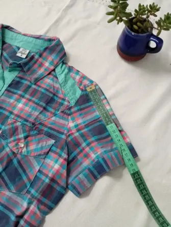 Camisa entallada, manga corta IMPECABLE Floresta