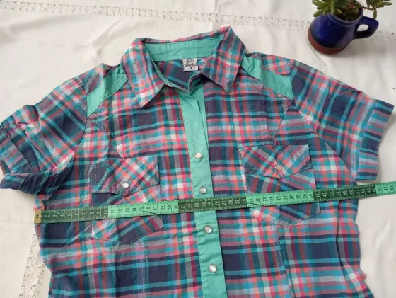 Camisa entallada, manga corta IMPECABLE Floresta
