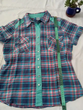 Camisa entallada, manga corta IMPECABLE Floresta