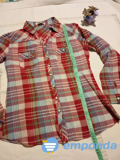 Camisa cuadriculada, entallada. Manga larga/corta. IMPECABLE Floresta - imagen 1