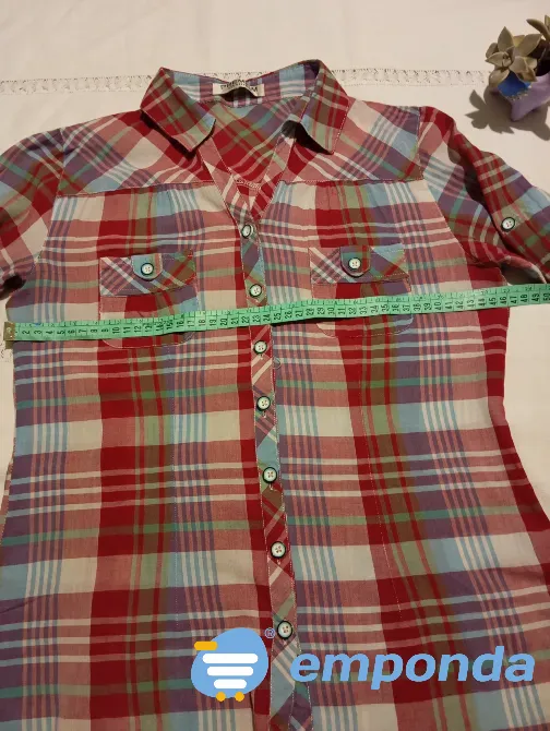 Camisa cuadriculada, entallada. Manga larga/corta. IMPECABLE Floresta - imagen 2