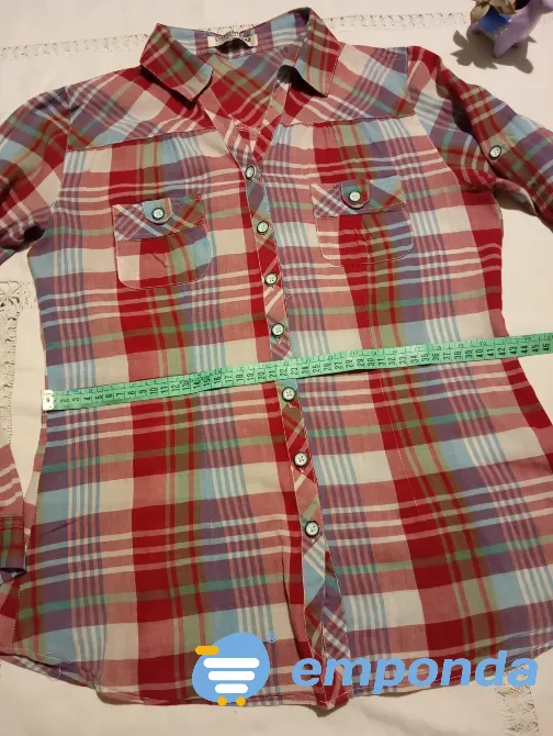 Camisa cuadriculada, entallada. Manga larga/corta. IMPECABLE Floresta - imagen 3