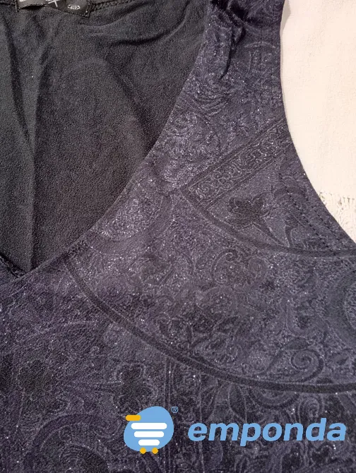 Musculosa de vestir, escote en V (Nuevas s/etiq) Floresta - imagen 3