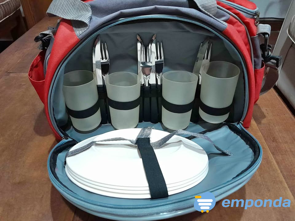 Bolso térmico para camping con vajilla Zárate - imagen 1