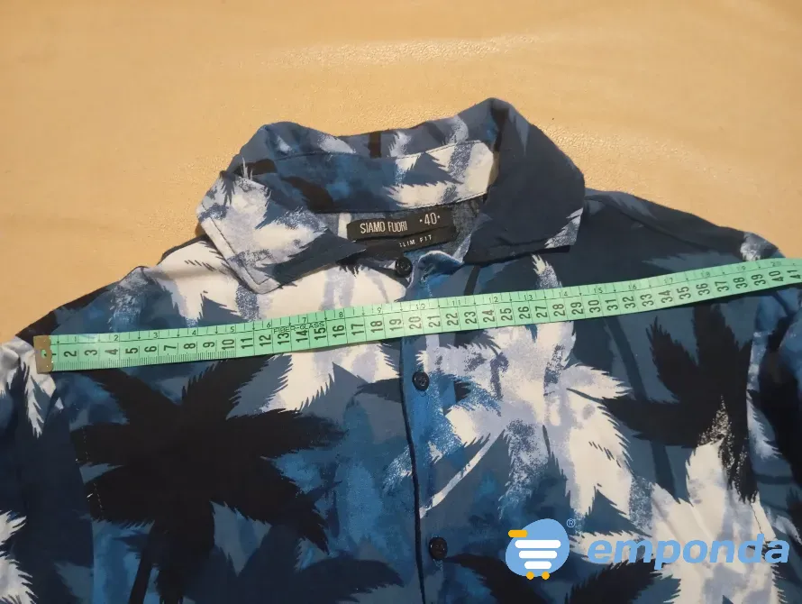 Camisa estilo playera de hombre. Impecable Floresta - imagen 3