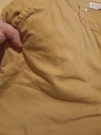 Bermuda de jean color mostaza, de hombre Floresta