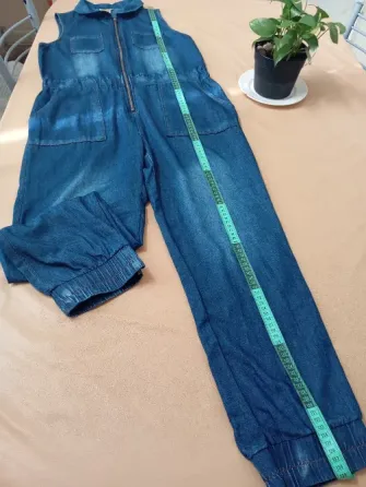 Enterito, mono de jean sin mangas Floresta