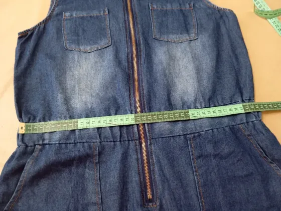 Enterito, mono de jean sin mangas Floresta