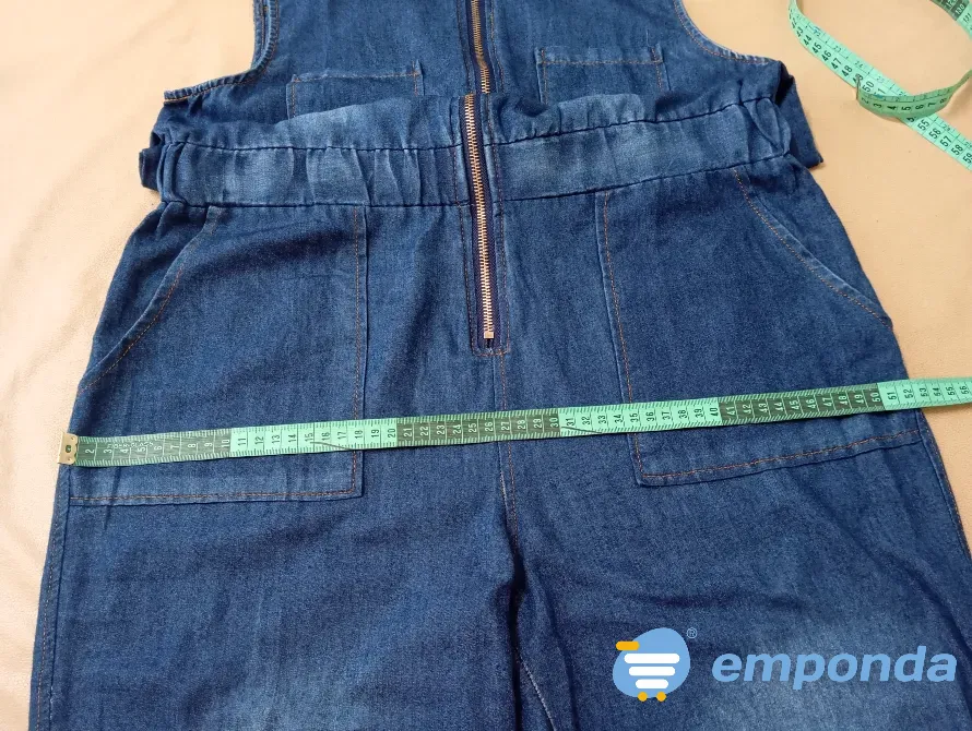 Enterito, mono de jean sin mangas Floresta - imagen 4