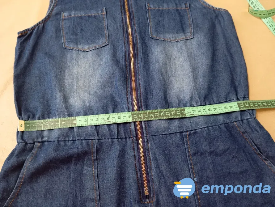 Enterito, mono de jean sin mangas Floresta - imagen 3