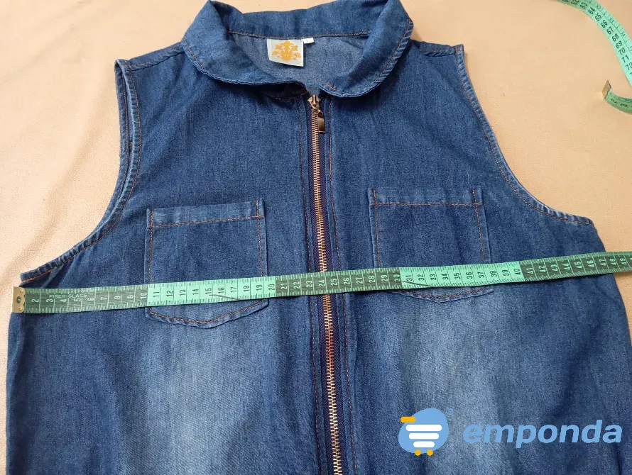 Enterito, mono de jean sin mangas Floresta - imagen 2