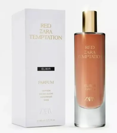 Perfume Zara Red Temptation Elixir Parfum Mujer 80ml Spray Villa Lugano