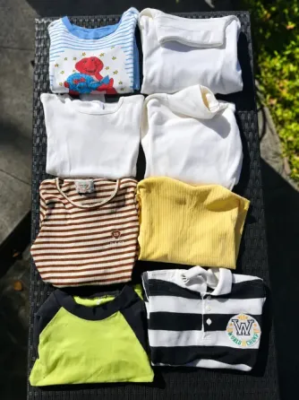 Remeras Manga Larga x8 Niños Talle 8/10 Colegiales