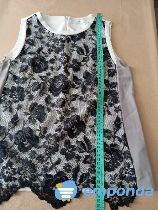 Blusa combinada super elegante Zara Woman. Impecable Floresta - imagen 5