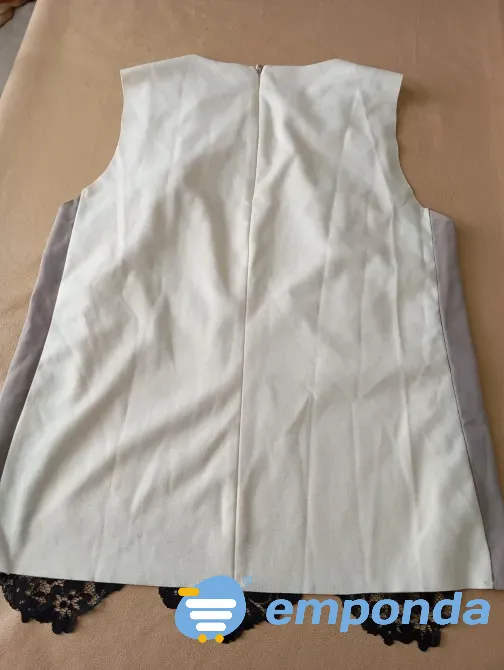 Blusa combinada super elegante Zara Woman. Impecable Floresta - imagen 4