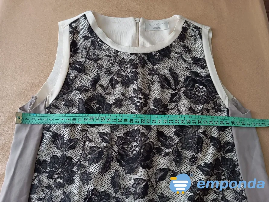 Blusa combinada super elegante Zara Woman. Impecable Floresta - imagen 6