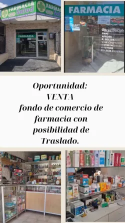 Farmacia: venta de fondo de comercio. Córdoba