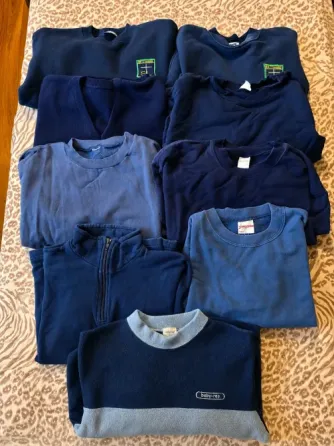 Pack x9 Buzos Niño T.6/8 Colegiales