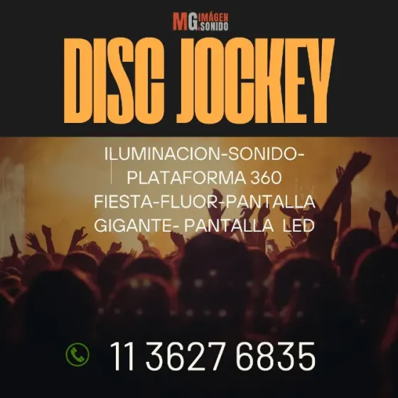 Deejay iluminacion pantallas fiestas eventos cumpleaños Escobar