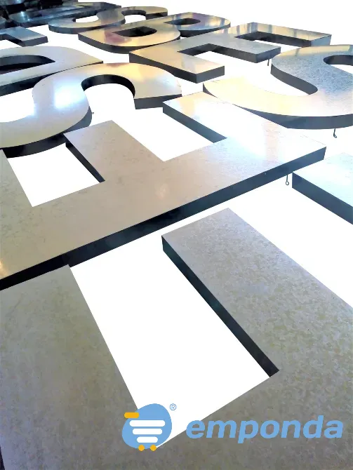 Fabricación de letras con cuerpo en chapa galvanizada Lanús - imagen 1