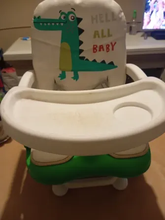 Silla de comer para bebe tipo booster plegable Floresta
