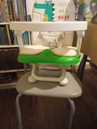 Silla de comer para bebe tipo booster plegable Floresta
