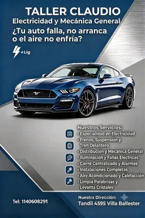 Taller Claudio Electricidad y Mecanica integral Villa Ballester