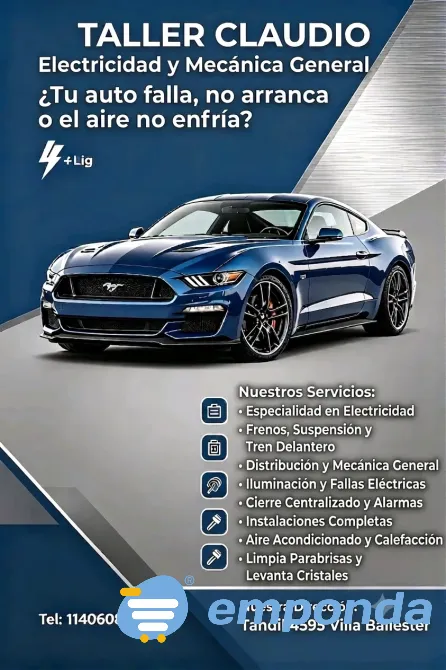 Taller Claudio Electricidad y Mecanica integral Villa Ballester - imagen 1