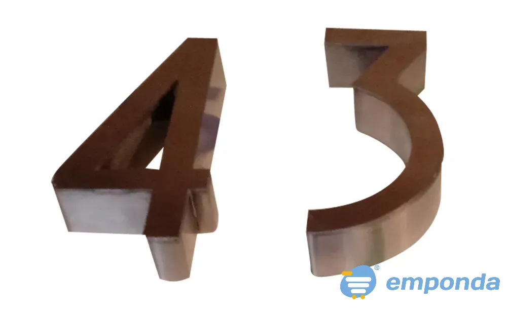 Cartel con numeración calada para casas Lanús - imagen 2