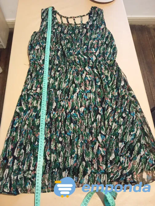 Vestido casual estampado, espalda calada. Impecable Floresta - imagen 1