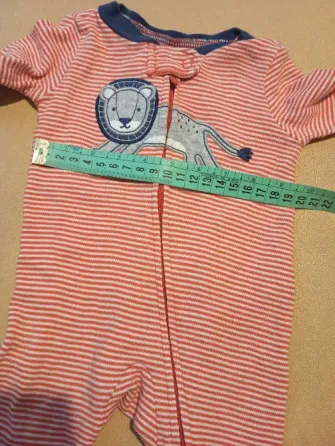 Body de bebe Carter´s manga larga, rayado Floresta