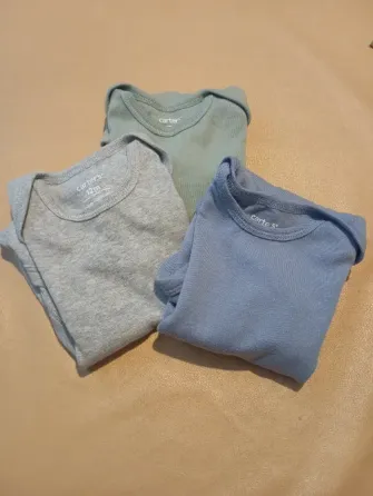 Body de bebe mangas cortas Carter´s Pack x 3. Impecables Floresta