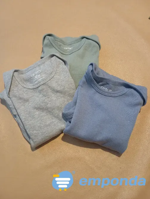 Body de bebe mangas cortas Carter´s Pack x 3. Impecables Floresta - imagen 3