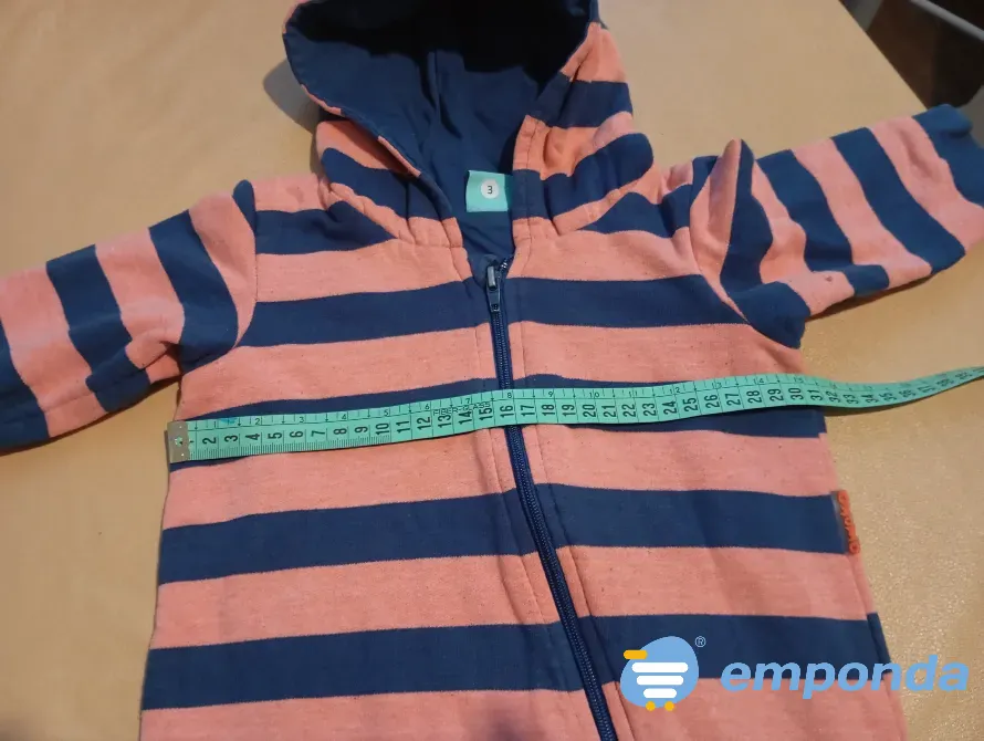 Enterito, body abrigado de bebe, con capucha Floresta - imagen 2
