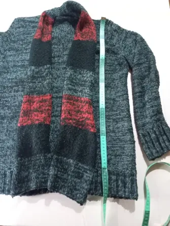 Sacon abierto de lana para mujer Floresta