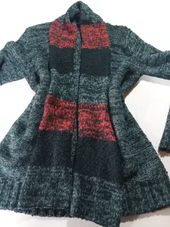 Sacon abierto de lana para mujer Floresta