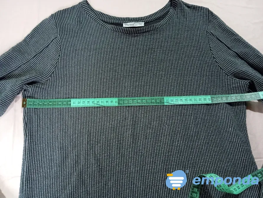 Camiseta Zara manga larga semi oxford Floresta - imagen 3