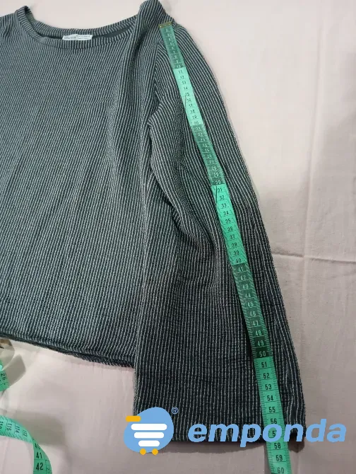 Camiseta Zara manga larga semi oxford Floresta - imagen 4