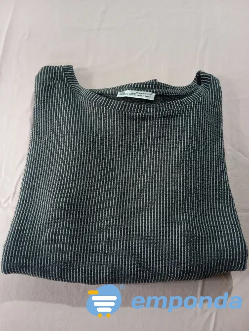 Camiseta Zara manga larga semi oxford Floresta - imagen 6