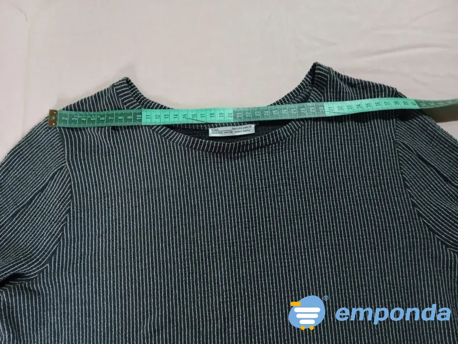 Camiseta Zara manga larga semi oxford Floresta - imagen 2
