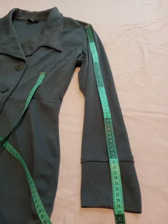 Blazer largo cruzado, cuello solapa clásico, entallado Floresta