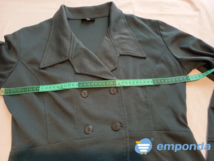 Blazer largo cruzado, cuello solapa clásico, entallado Floresta - imagen 3