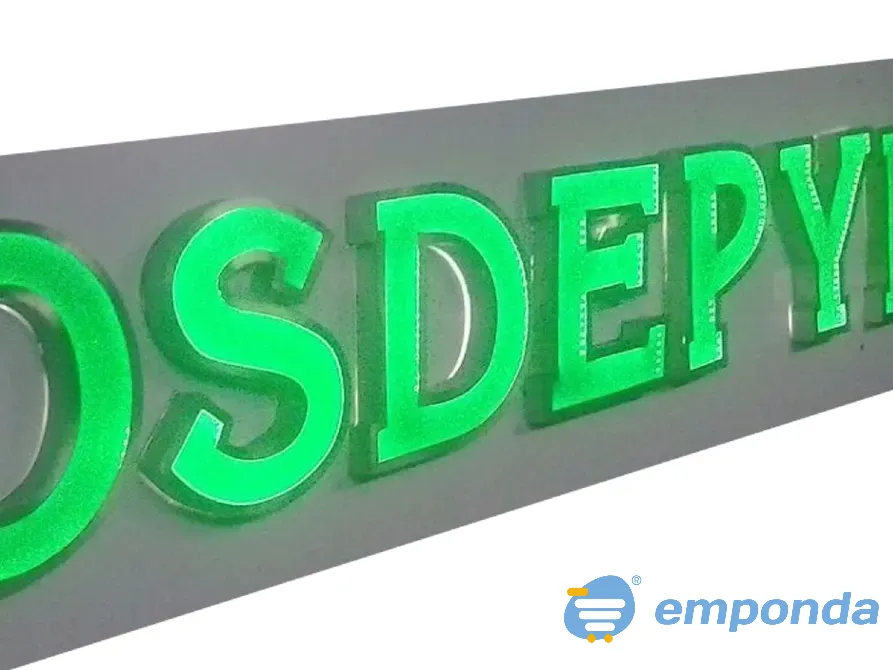 Carteles de letras de acrílico con iluminación led super Lanús - imagen 3