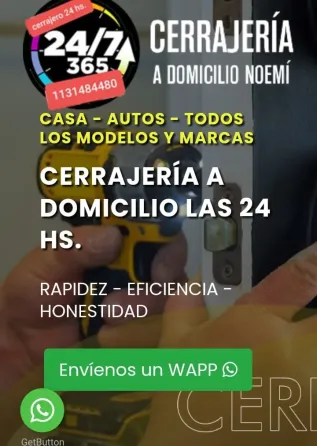 Cerrajero de urgencias las 24/7 Caballito