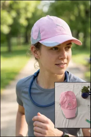 Gorra rosa combinada. IMPECABLE Floresta