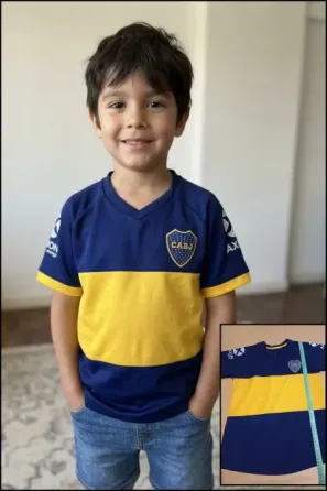 Remera de boca para niños. Impecable Floresta