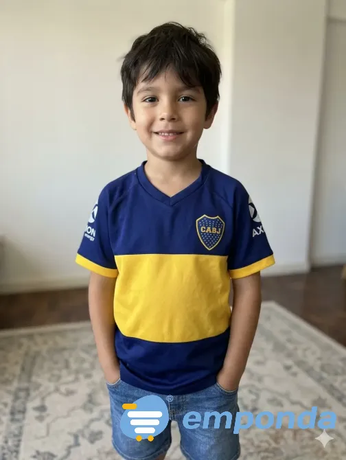 Remera de boca para niños. Impecable Floresta - imagen 4
