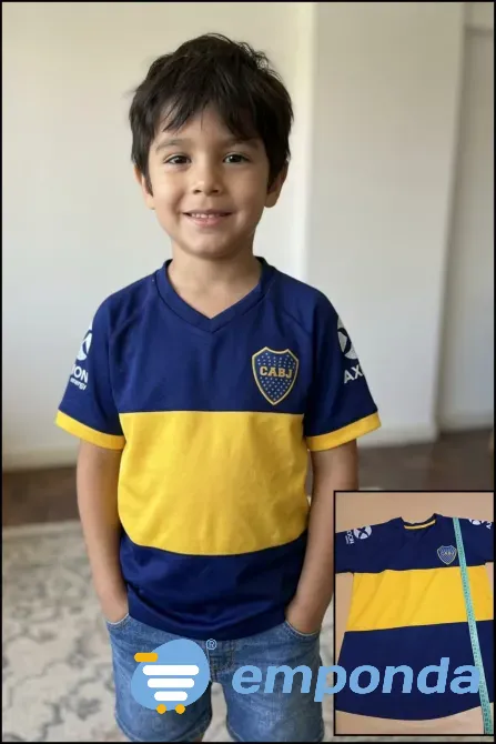 Remera de boca para niños. Impecable Floresta - imagen 1