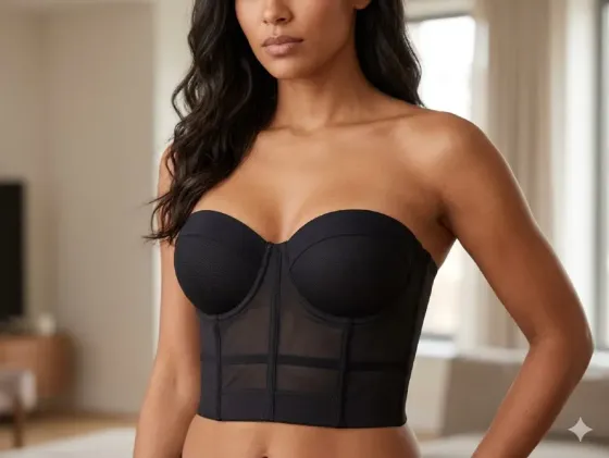 Corset, corpiño armado sin bretel Floresta