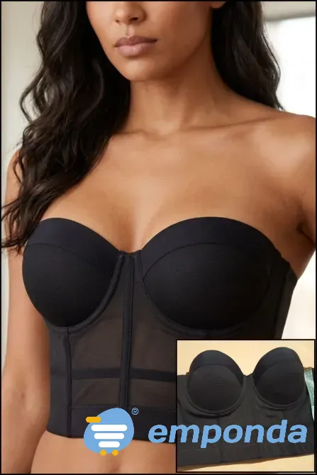 Corset, corpiño armado sin bretel Floresta - imagen 1